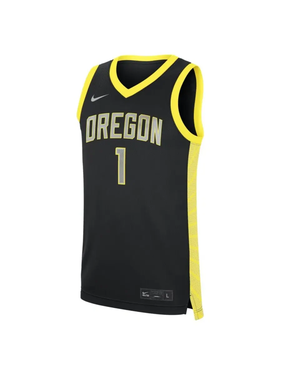Баскетбольная джерси Nike Alternate Replica Oregon Ducks — изображение 2 из 3, черный