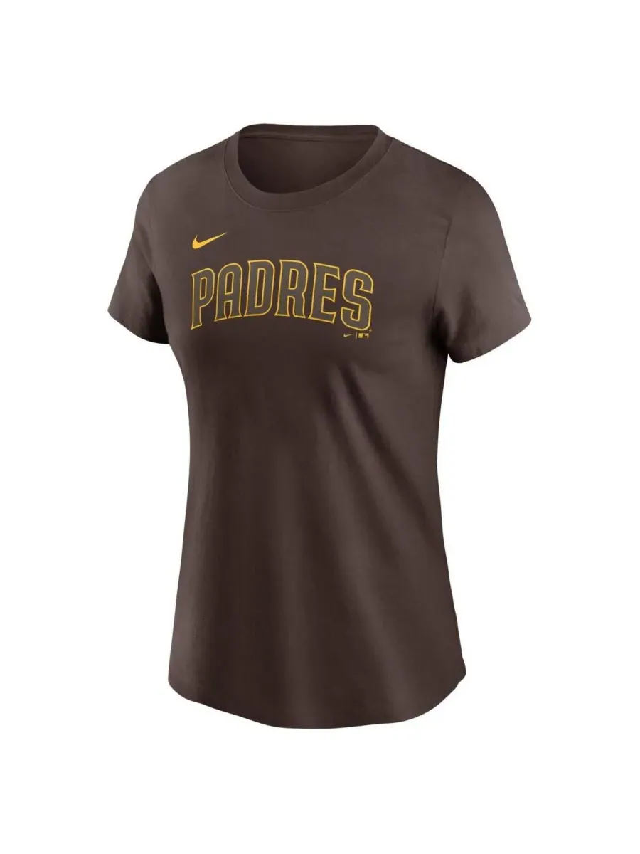 Nike Женская футболка Yu Darvish Brown с номером игрока команды San Diego Padres — изображение 3 из 3, коричневый