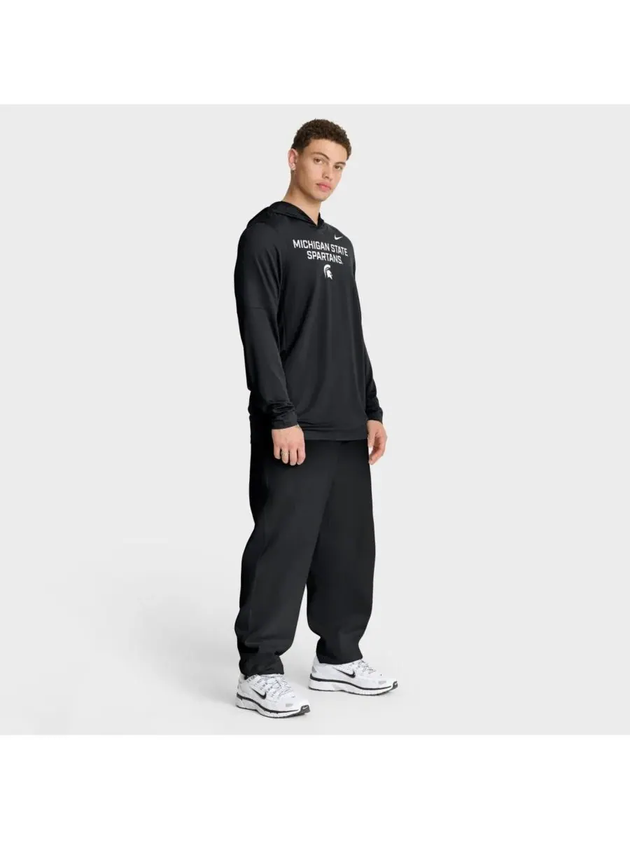 Nike Мужская черная толстовка с длинными рукавами Michigan State Spartans 2025 Sideline Performance — изображение 3 из 5