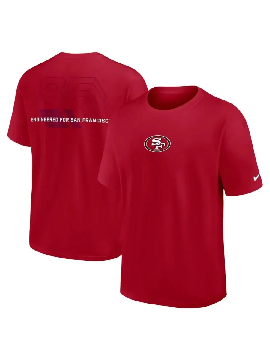 Мужская алая футболка San Francisco 49ers Dominate the Game Essential Max90 Nike