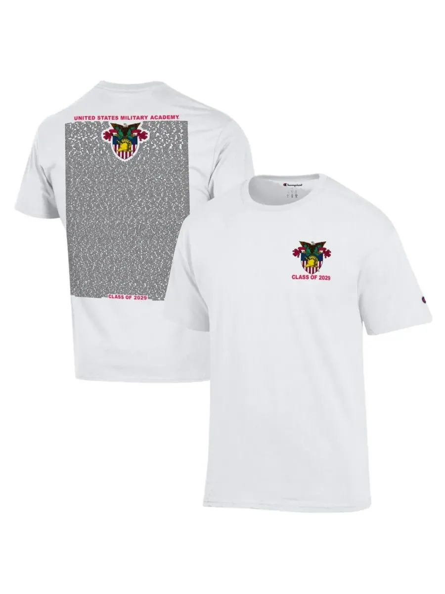 Champion Мужская белая футболка Army Black Knights Class of 2029 R-Day