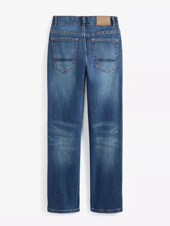 Прямые джинсы Big Boys Straight-Fit Niagara с эффектом стрейч Tommy Hilfiger — изображение 5 из 7, синий