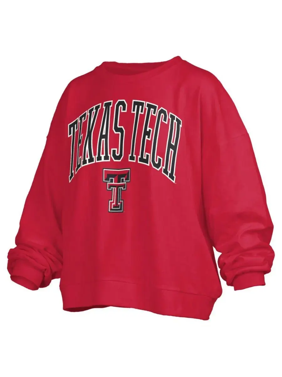 Женская красная флисовая толстовка Texas Tech Red Raiders Janise Pressbox — изображение 3 из 3, красный