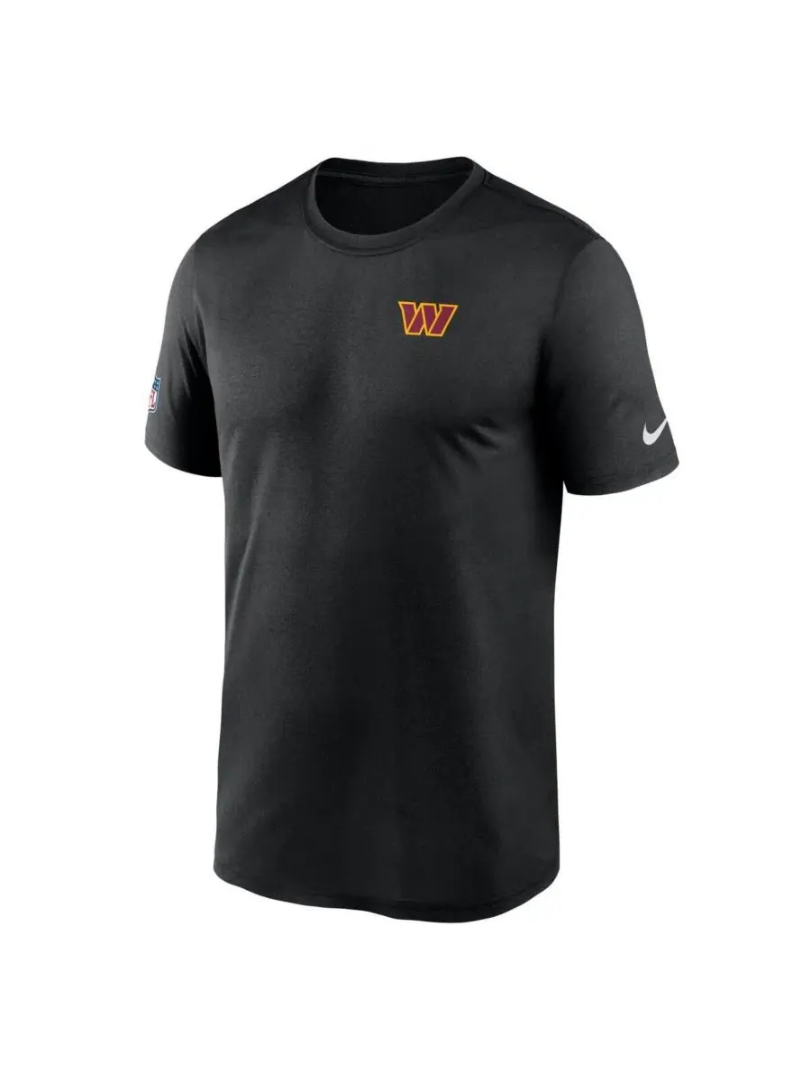 Мужская черная футболка Dri-FIT с небольшим логотипом команды Washington Commanders Sideline Legend — изображение 2 из 3