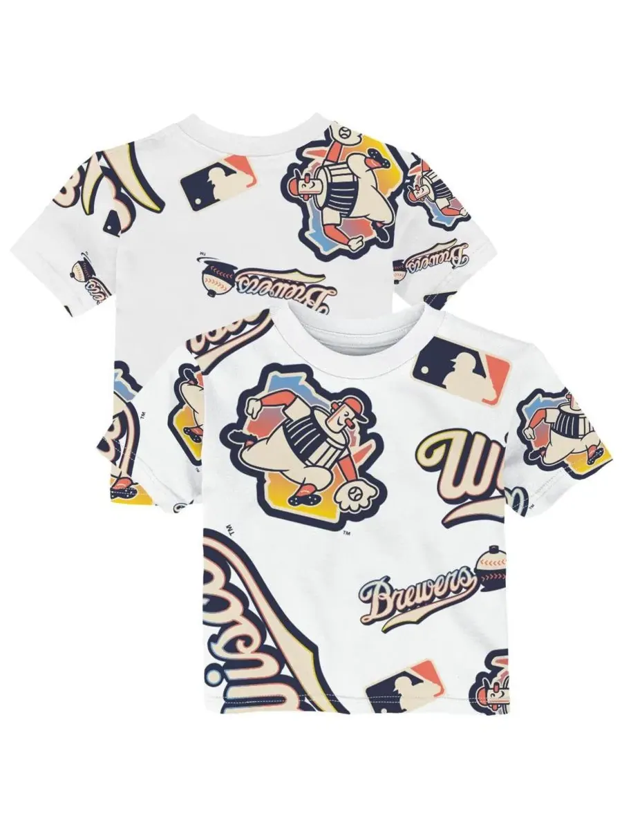 Детская белая футболка для мальчиков и девочек Milwaukee Brewers 2026 City Connect Game Day