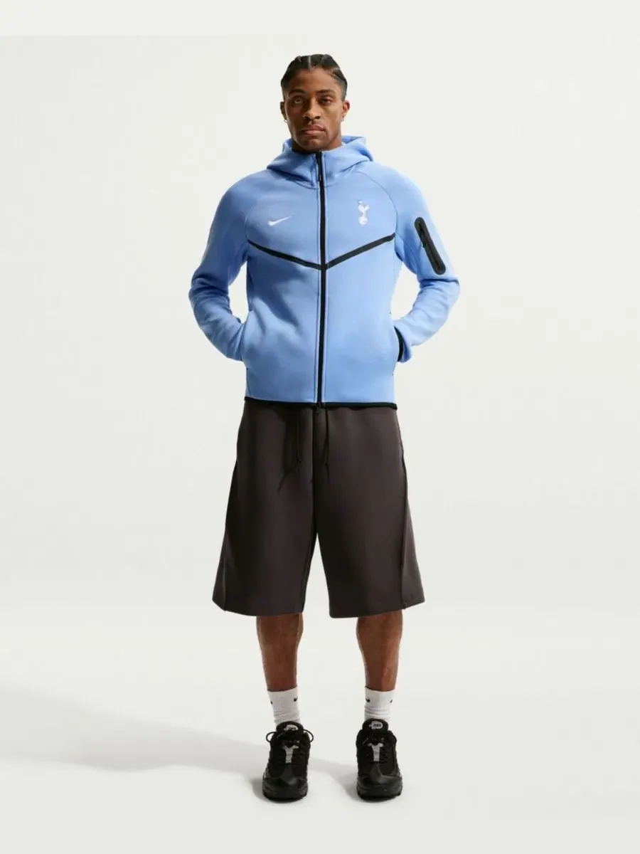 Мужская худи-ветровка Tottenham Hotspur Tech Fleece Windrunner Raglan Full-Zip Nike — изображение 3 из 5, синий