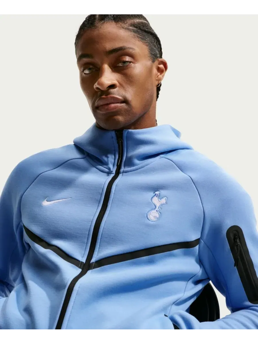 Мужская худи-ветровка Tottenham Hotspur Tech Fleece Windrunner Raglan Full-Zip Nike — изображение 5 из 5, синий