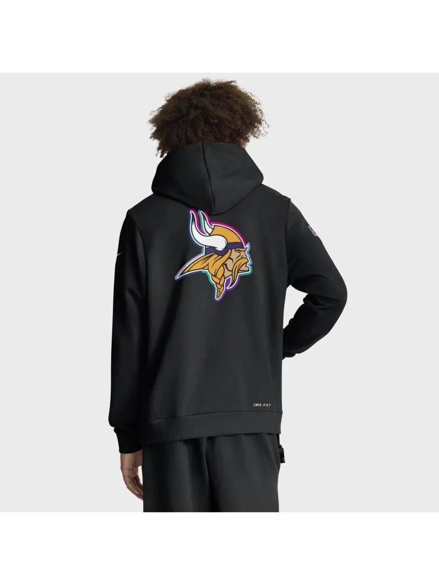 Худи с капюшоном из плотного флиса Dri-FIT, модель Crucial Catch Sideline Standard Issue Nike — изображение 2 из 5, черный