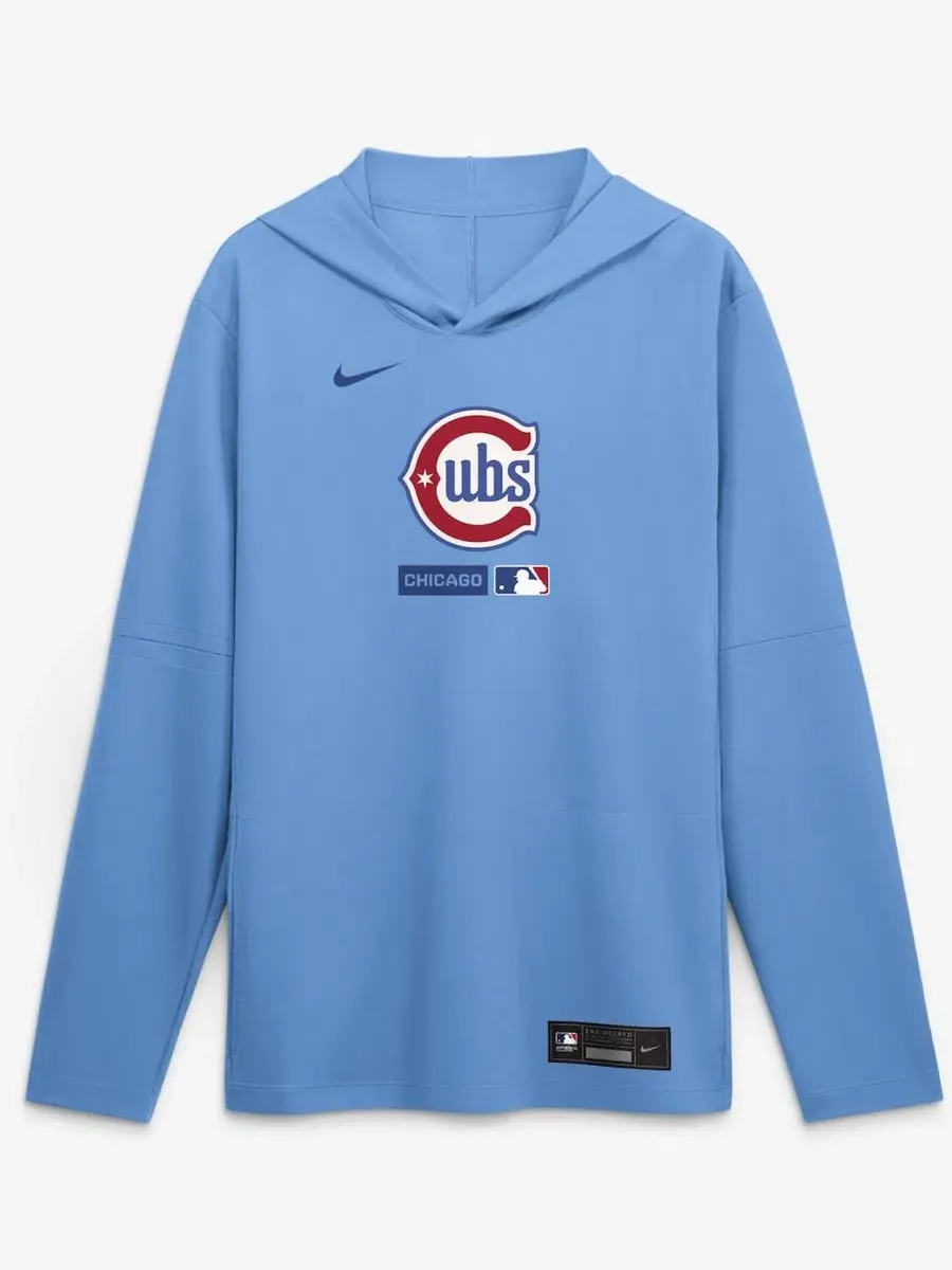 Футболка с капюшоном и длинным рукавом с технологией Dri-FIT, с съемными рукавами, Chicago Cubs — изображение 2 из 5