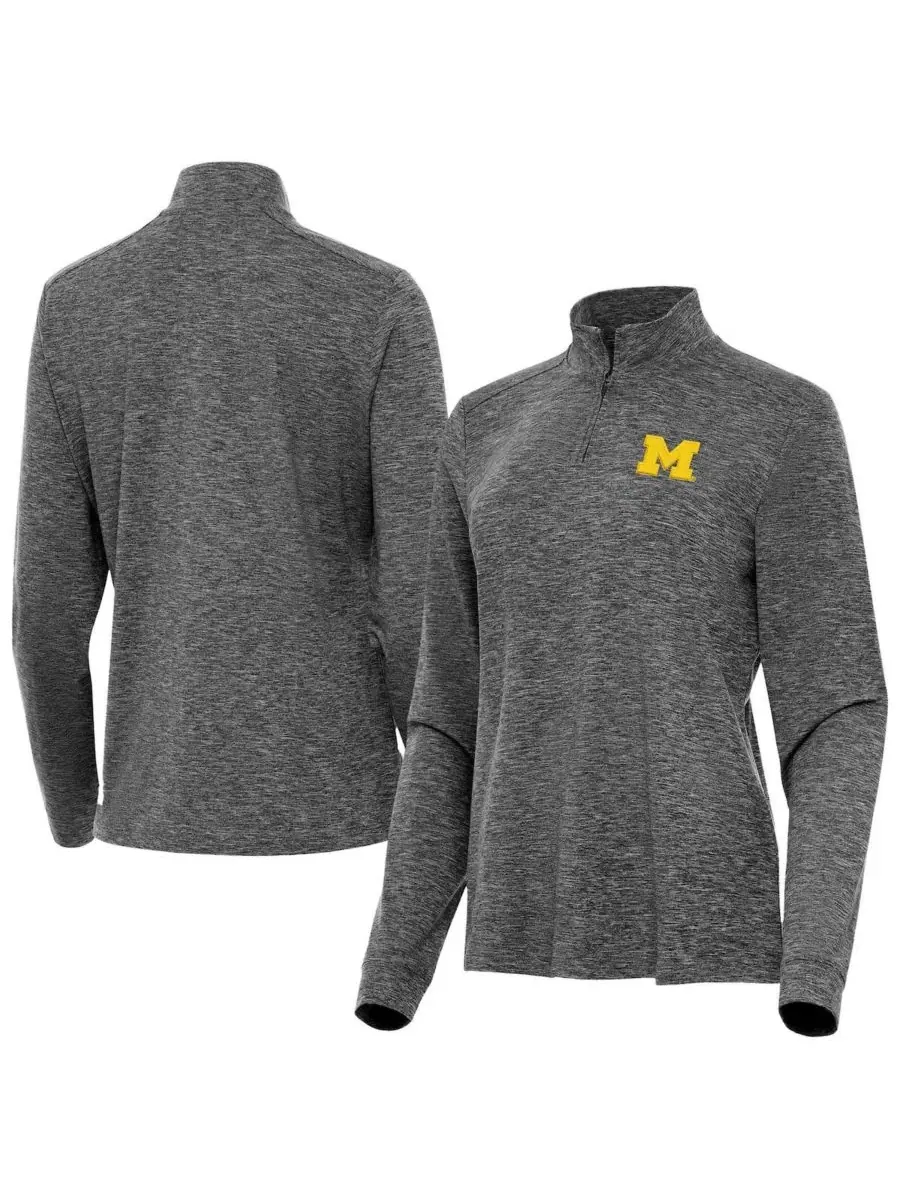 Женский топ с четверть-застежкой Michigan Wolverines