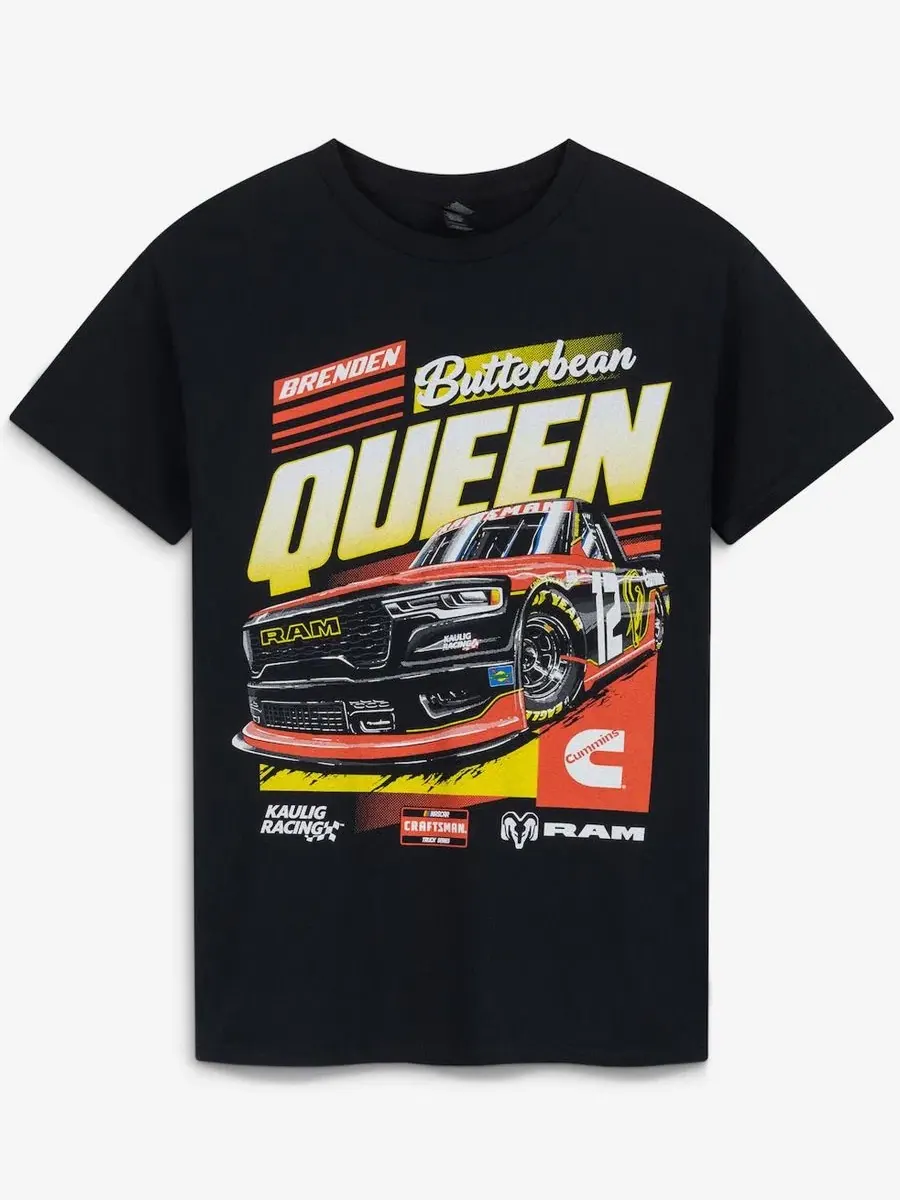 Футболка с коротким рукавом и принтом Butterbean Queen Kaulig Racing — изображение 4 из 4, черный