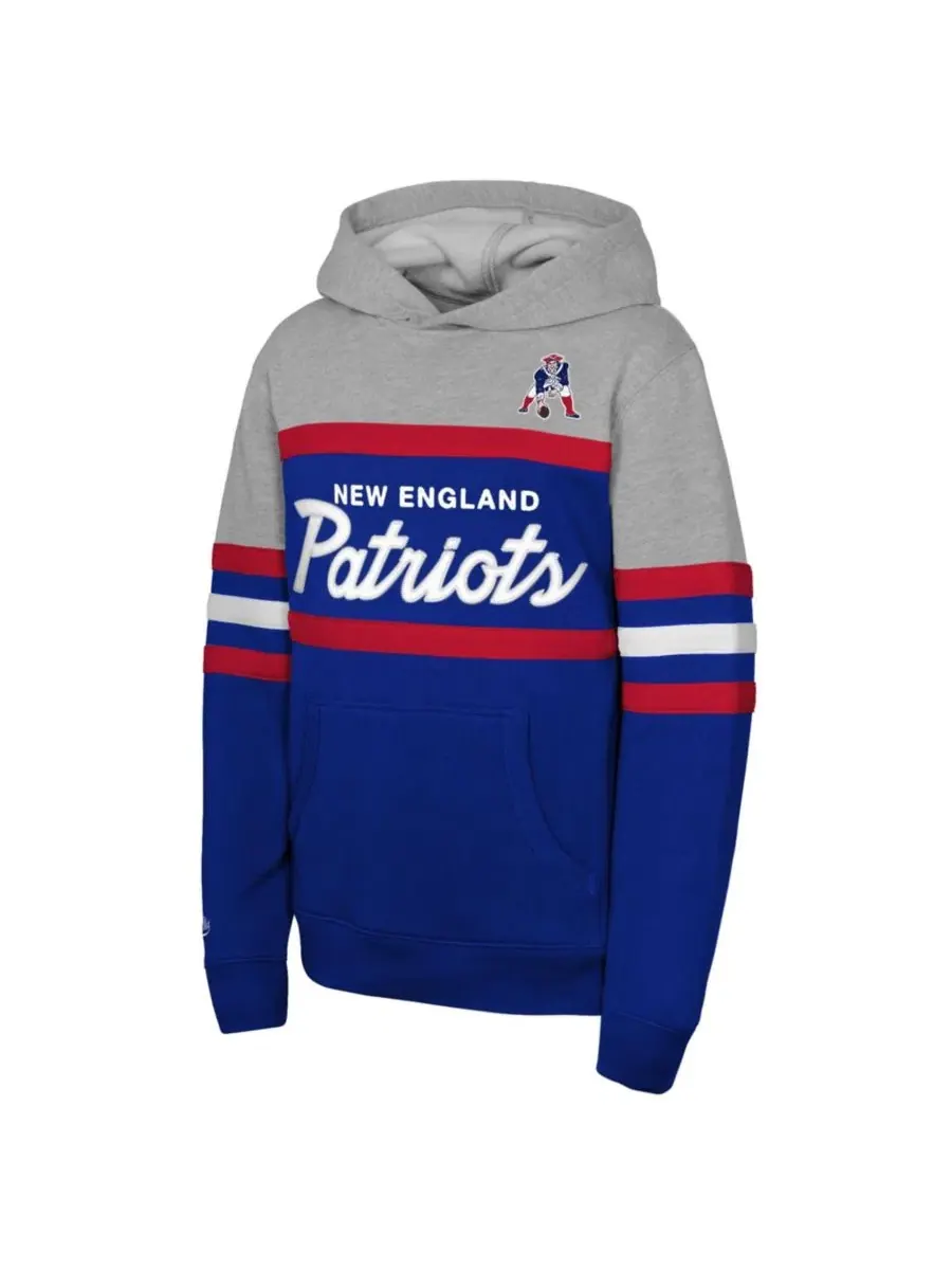 Толстовка на молнии Mitchell & Ness New England Patriots Throwback Head Coach — изображение 3 из 3, королевский