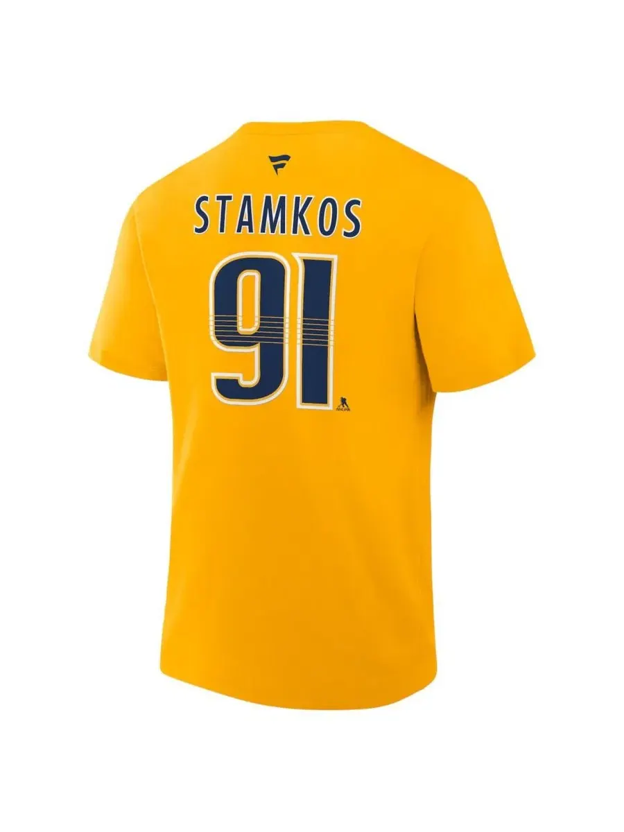 Футболка с длинным рукавом Steven Stamkos Nashville Predators Fanatics — изображение 3 из 3, золото