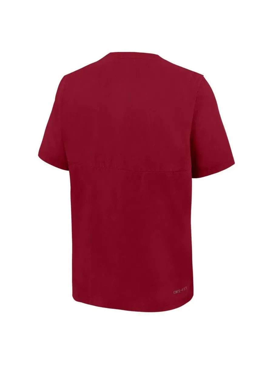 Ветровка Nike Dri-FIT Quarter-Zip с коротким рукавом — изображение 3 из 3, красный