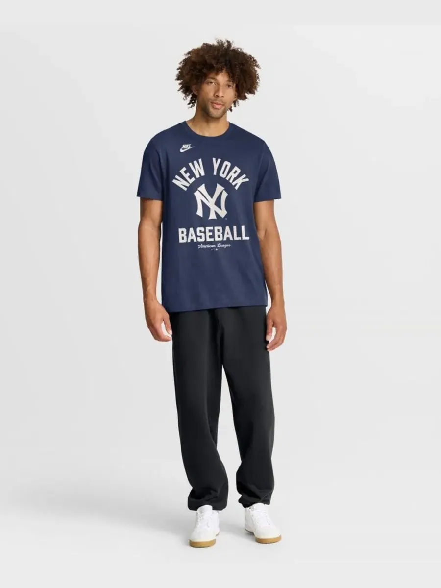 Футболка с принтом Cooperstown Collection Nike — изображение 4 из 4, темно-синий