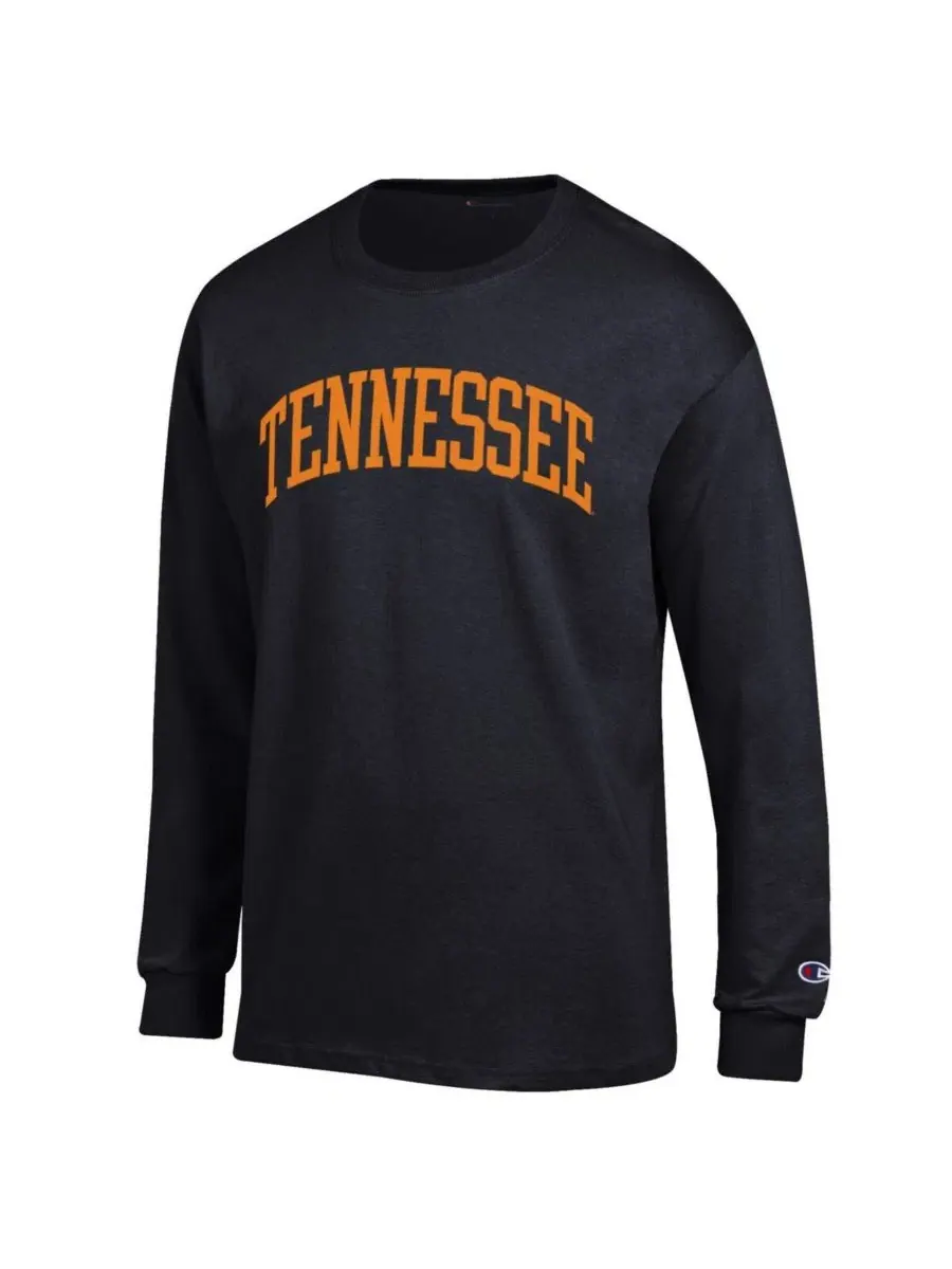 Футболка с длинным рукавом с принтом Tennessee Volunteers Basic Arch Champion — изображение 2 из 3, черный
