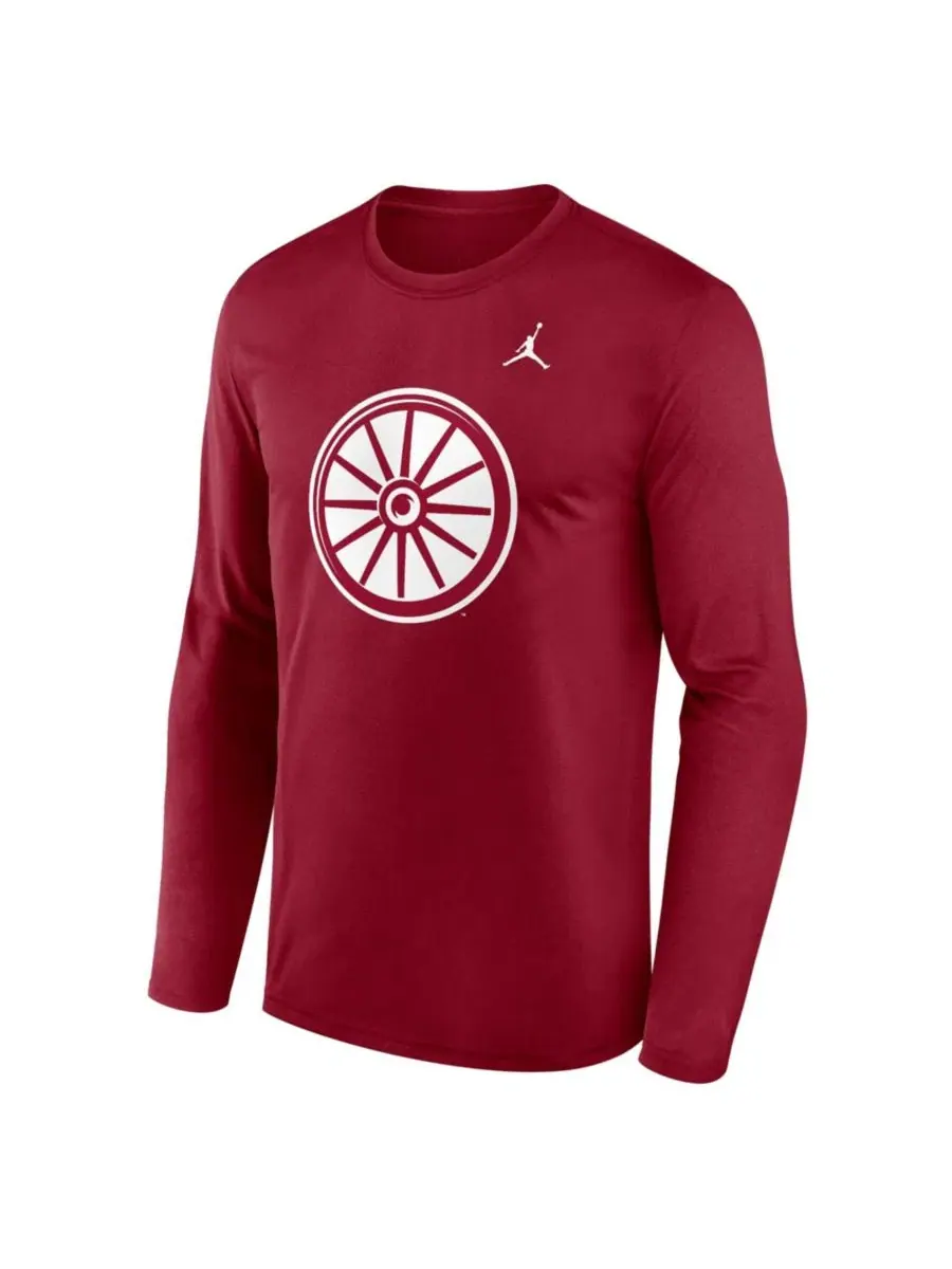 Футболка с длинным рукавом Primetime Alternate Logo Legend Performance Crimson Jordan — изображение 3 из 3, красный