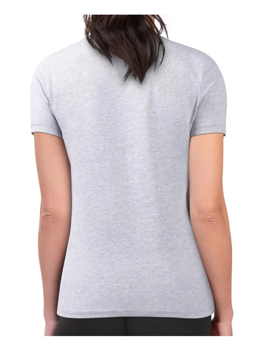 Футболка женская приталенная с принтом Shadow Logo G-III 4Her by Carl Banks — изображение 2 из 3, серый