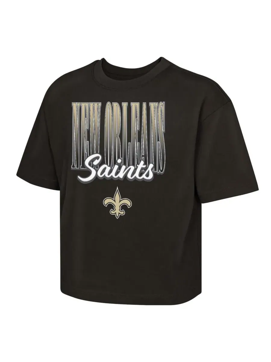 Футболка свободного кроя с принтом New Orleans Saints Big City Boxy Outerstuff
