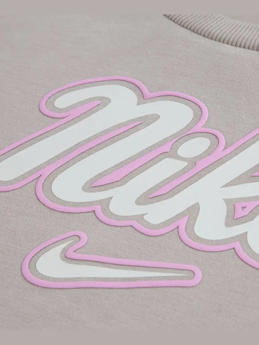 Комплект из топа и леггинсов с бантом и полоской, модель Juxta-Girl Bow Stripe Nike, Moon Particle — изображение 4 из 4