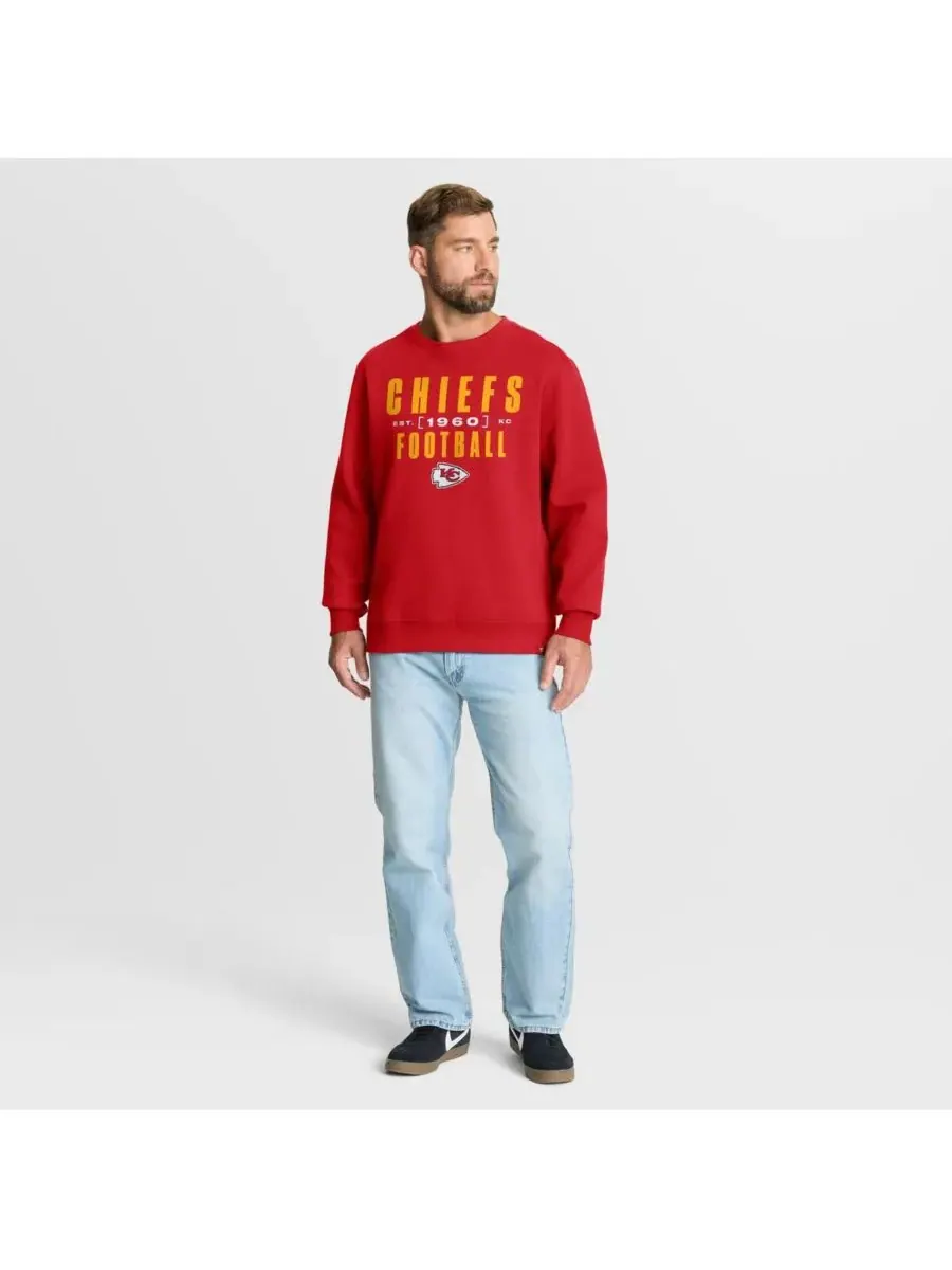 Fanatics Мужская красная толстовка Kansas City Chiefs Powerful Throw Legacy — изображение 3 из 5, красный