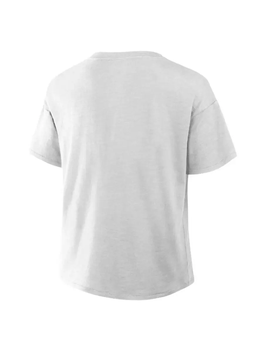 Fanatics Женская серая футболка с вырезом на воротнике Penn State Nittany Lions больших размеров — изображение 2 из 3, серый