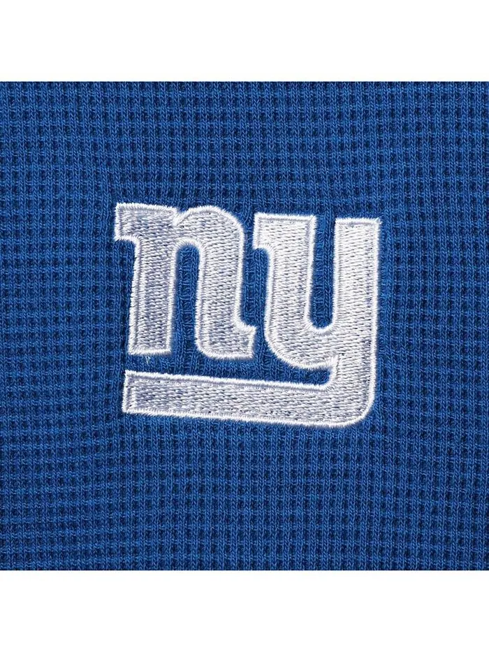 Мужская футболка с длинным рукавом Royal New York Giants Maverick Thermal Henley Dunbrooke — изображение 2 из 4, синий