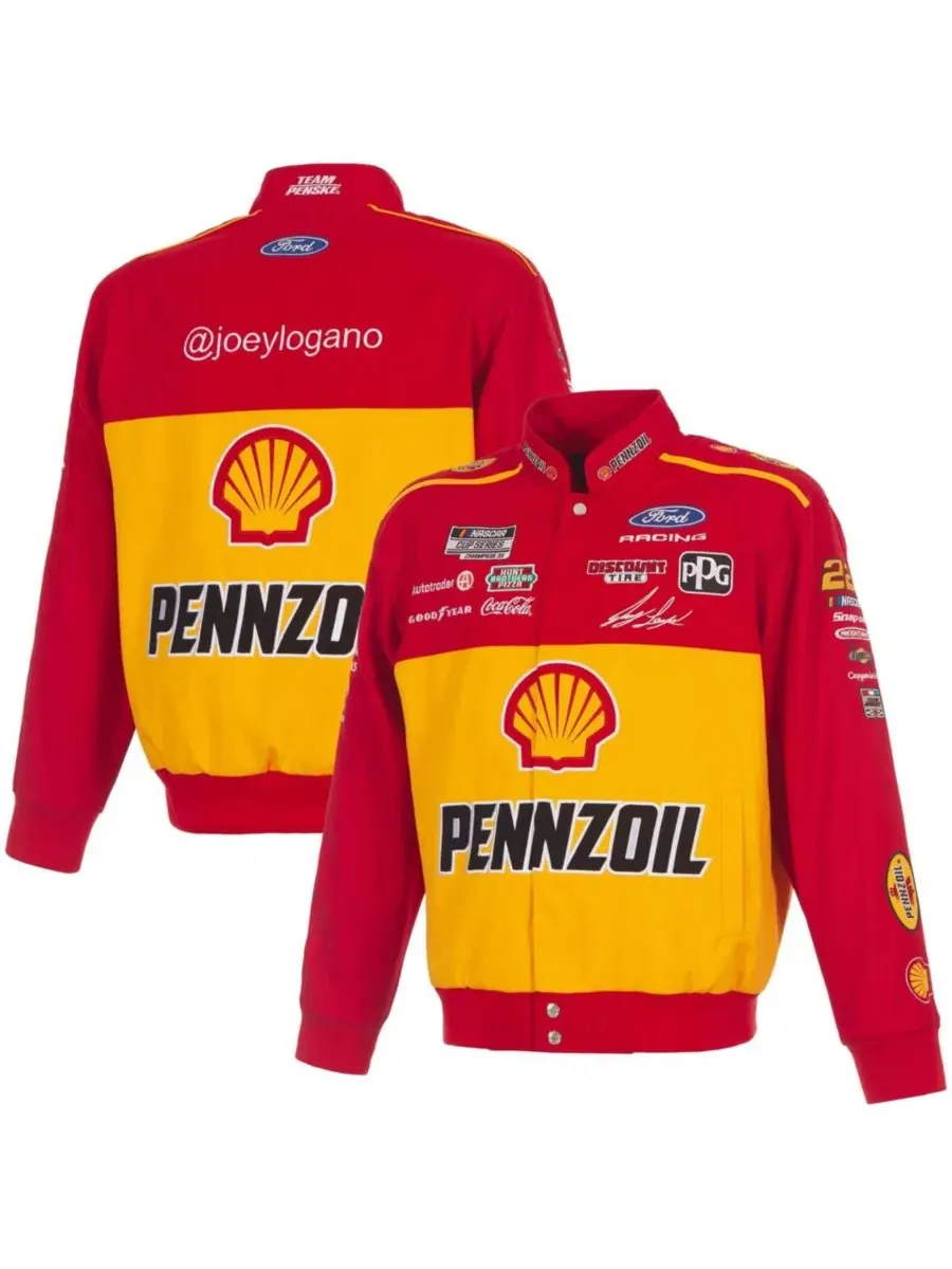 Куртка гоночная с принтом Joey Logano JH Design