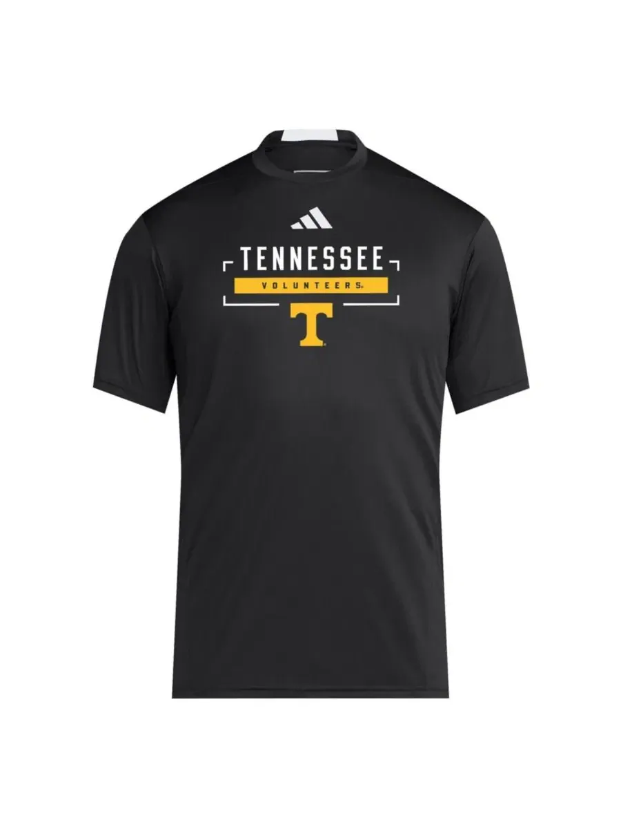 Футболка с принтом Tennessee Volunteers D4T adidas — изображение 2 из 3, черный