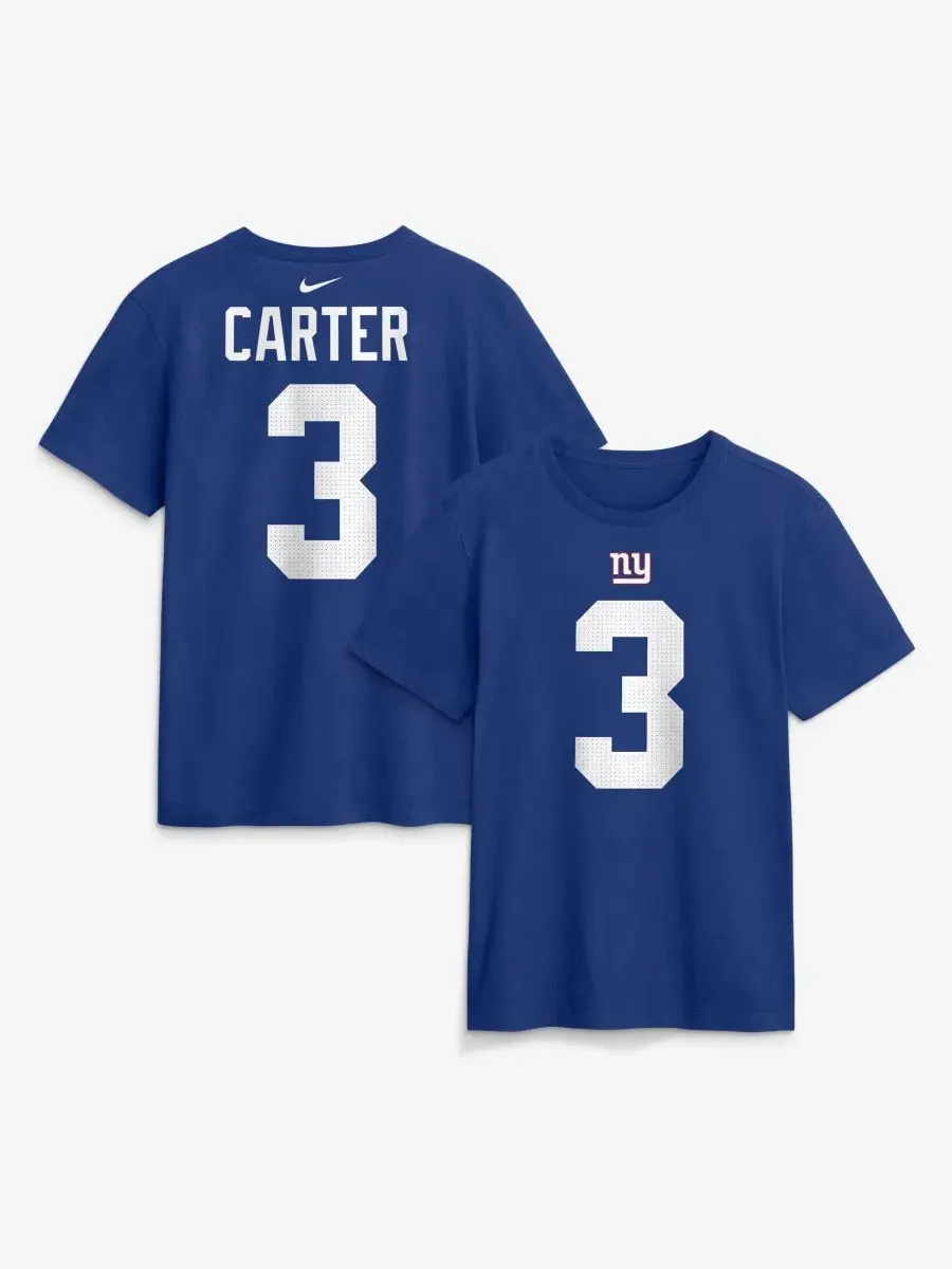 Футболка с принтом Abdul Carter Royal New York Giants Player Name & Number Nike