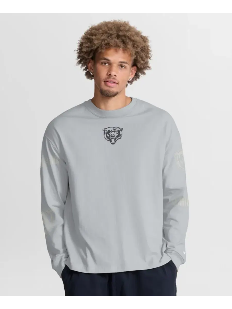 Футболка с длинным рукавом оверсайз Chicago Bears Oversized Type Play Fanatics