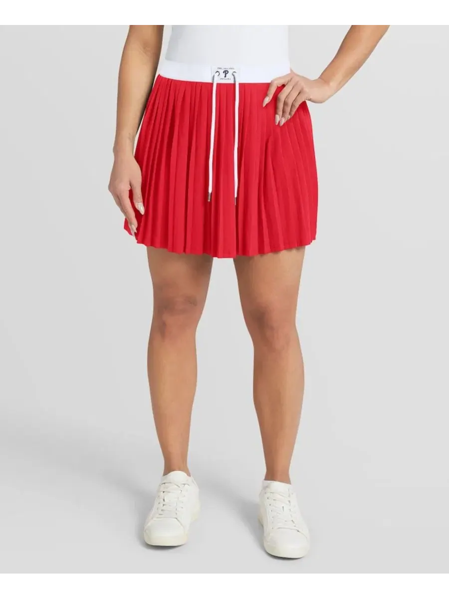Юбка-шорты с плиссировкой Philadelphia Phillies WEAR by Erin Andrews