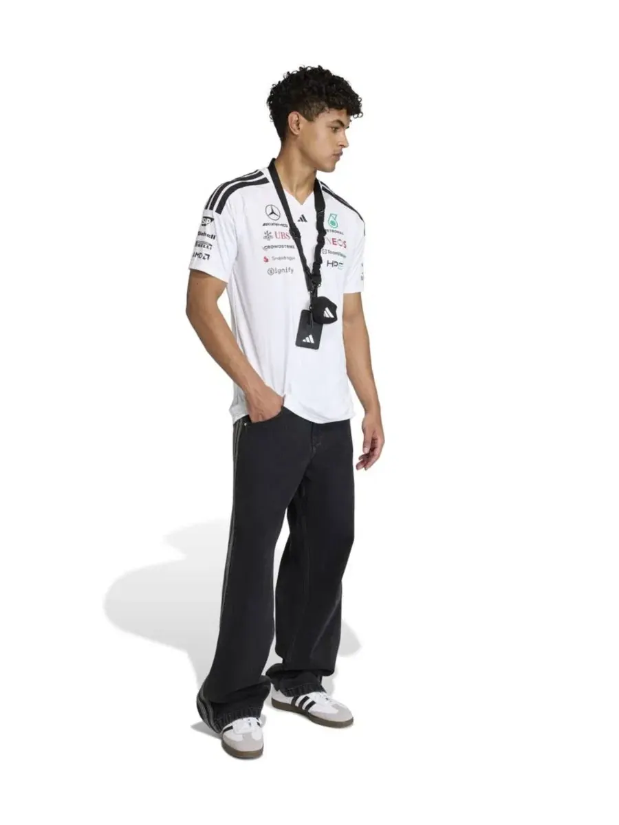 Мужская футболка с коротким рукавом Mercedes-AMG Petronas F1 Team 2026 Driver Replica Jersey adidas — изображение 2 из 6