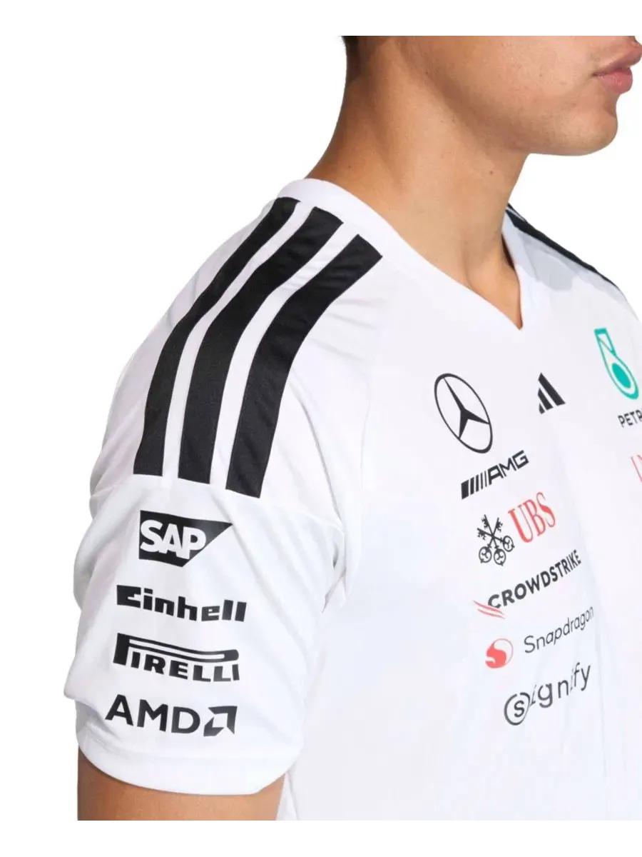 Мужская футболка с коротким рукавом Mercedes-AMG Petronas F1 Team 2026 Driver Replica Jersey adidas — изображение 4 из 6