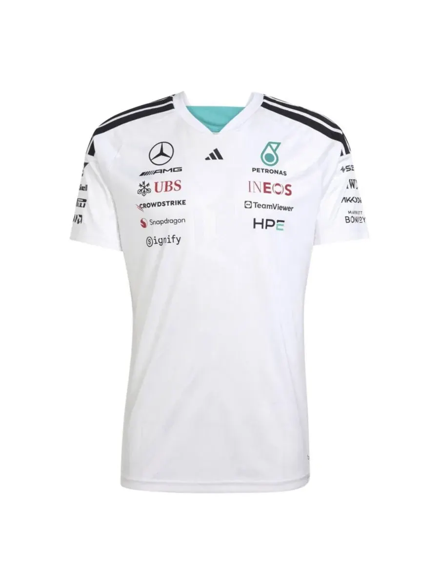 Мужская футболка с коротким рукавом Mercedes-AMG Petronas F1 Team 2026 Driver Replica Jersey adidas — изображение 6 из 6