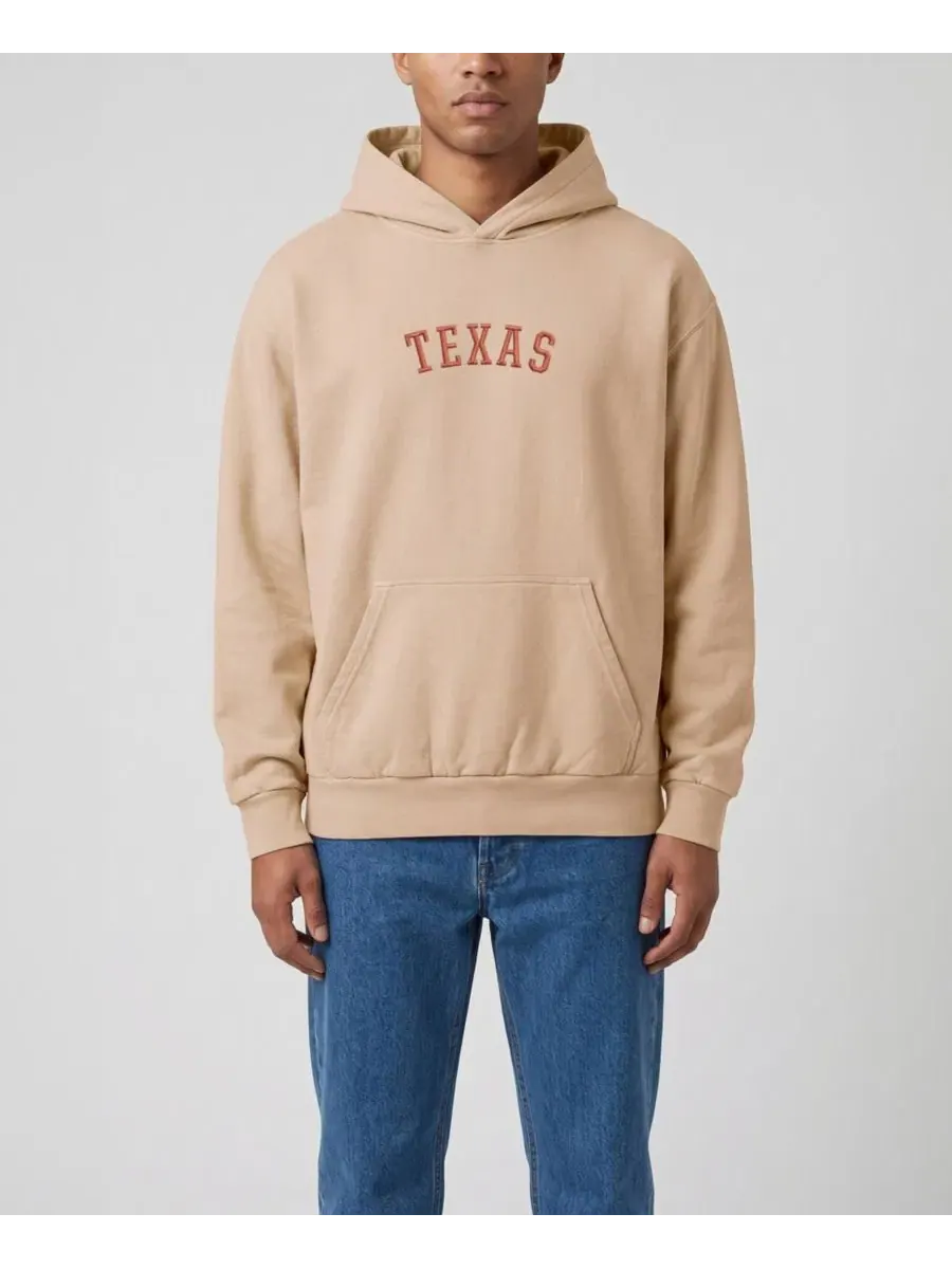Худи с вышивкой Texas Longhorns Upside Down Uscape Apparel