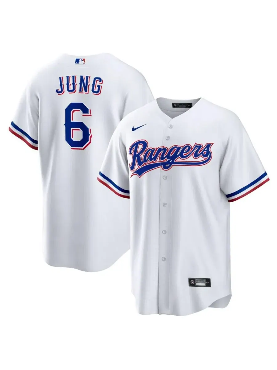 Бейсбольная джерси Nike Josh Jung White Texas Rangers Replica Player