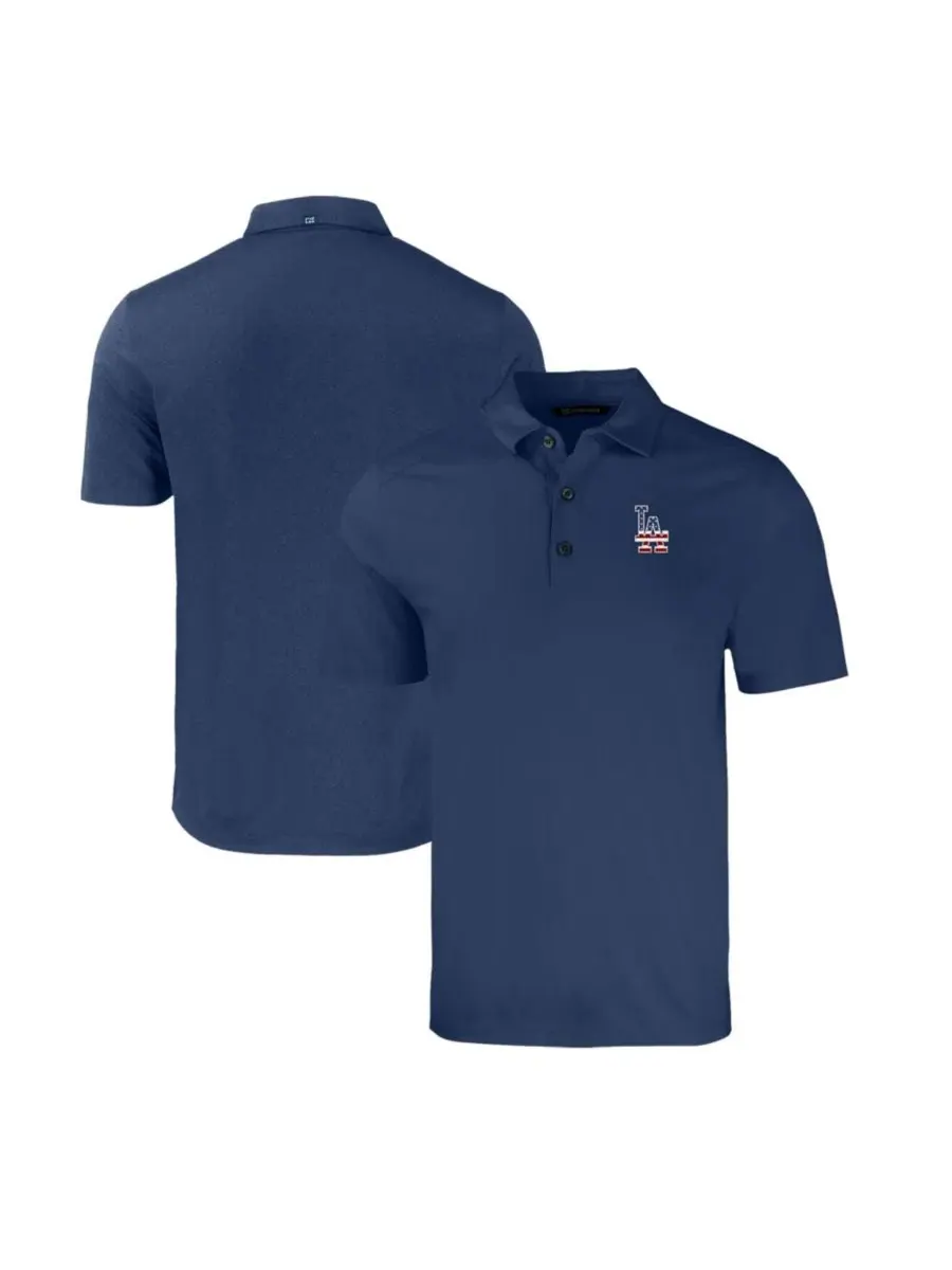 Мужское поло из экологичного трикотажа с вышивкой, модель Stars Stripes Forge Eco Stretch Polo