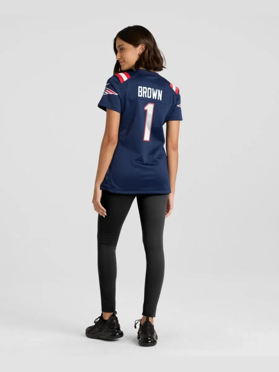 Джерси Nike A.J. Brown Navy New England Patriots — изображение 3 из 5, темно-синий