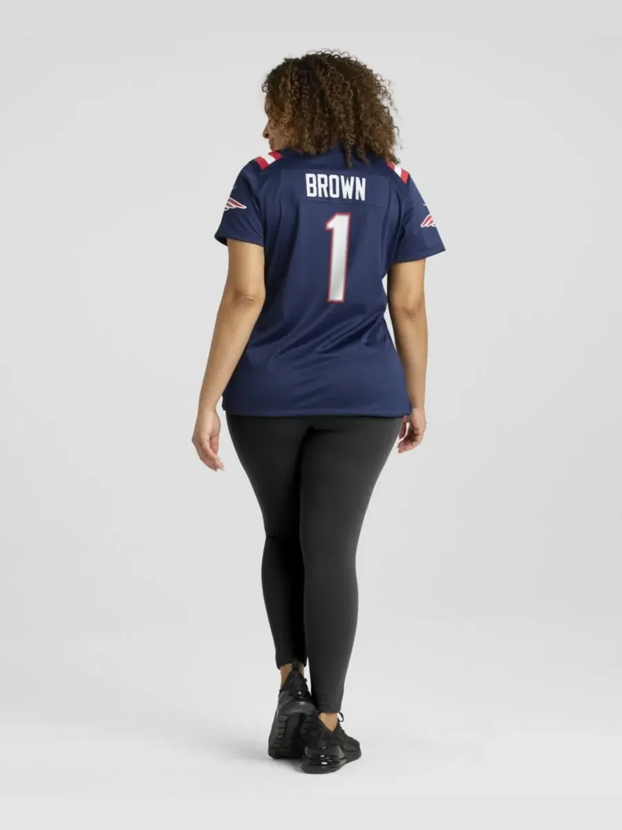 Джерси Nike A.J. Brown Navy New England Patriots — изображение 5 из 5, темно-синий
