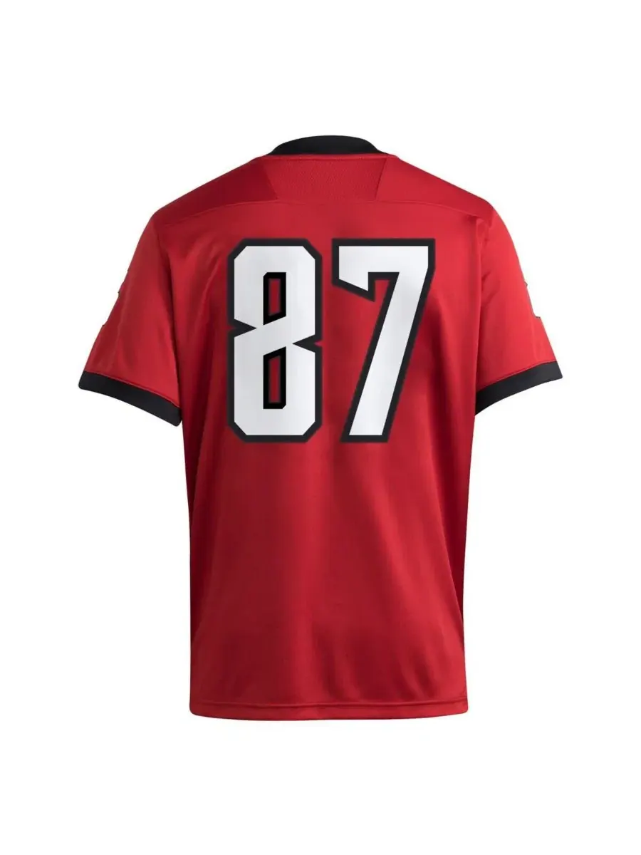 Футболка Adidas 87 Red NC State Wolfpack Premier Jersey — изображение 2 из 3, красный