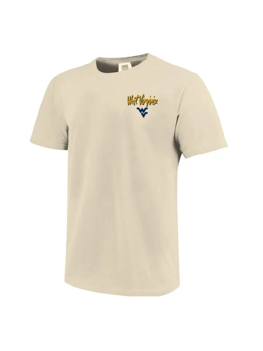Футболка с длинным рукавом West Virginia Mountaineers Hand-Drawn Campus Stack Image One — изображение 3 из 3, прозрачный