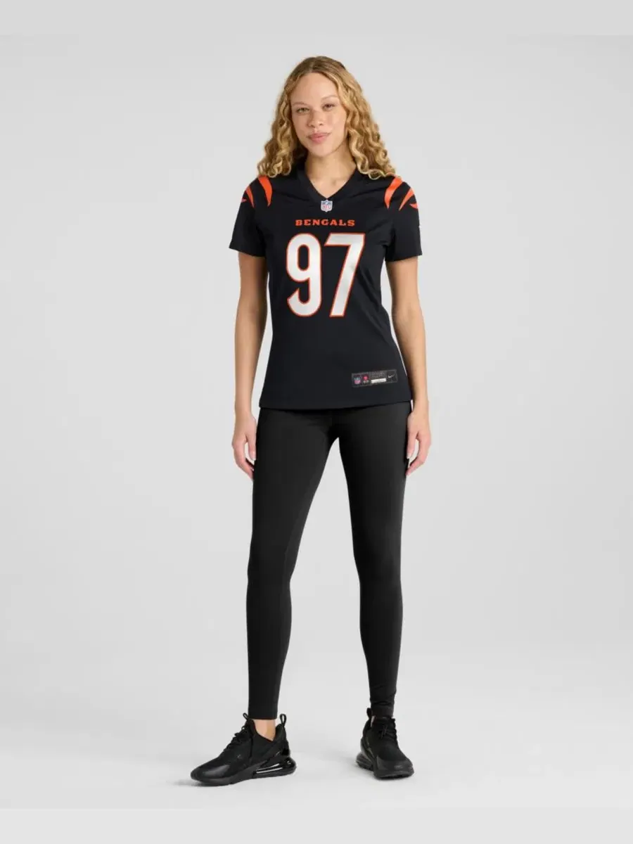 Игровая футболка Dexter Lawrence II Black Cincinnati Bengals Game Jersey Nike — изображение 4 из 5, черный