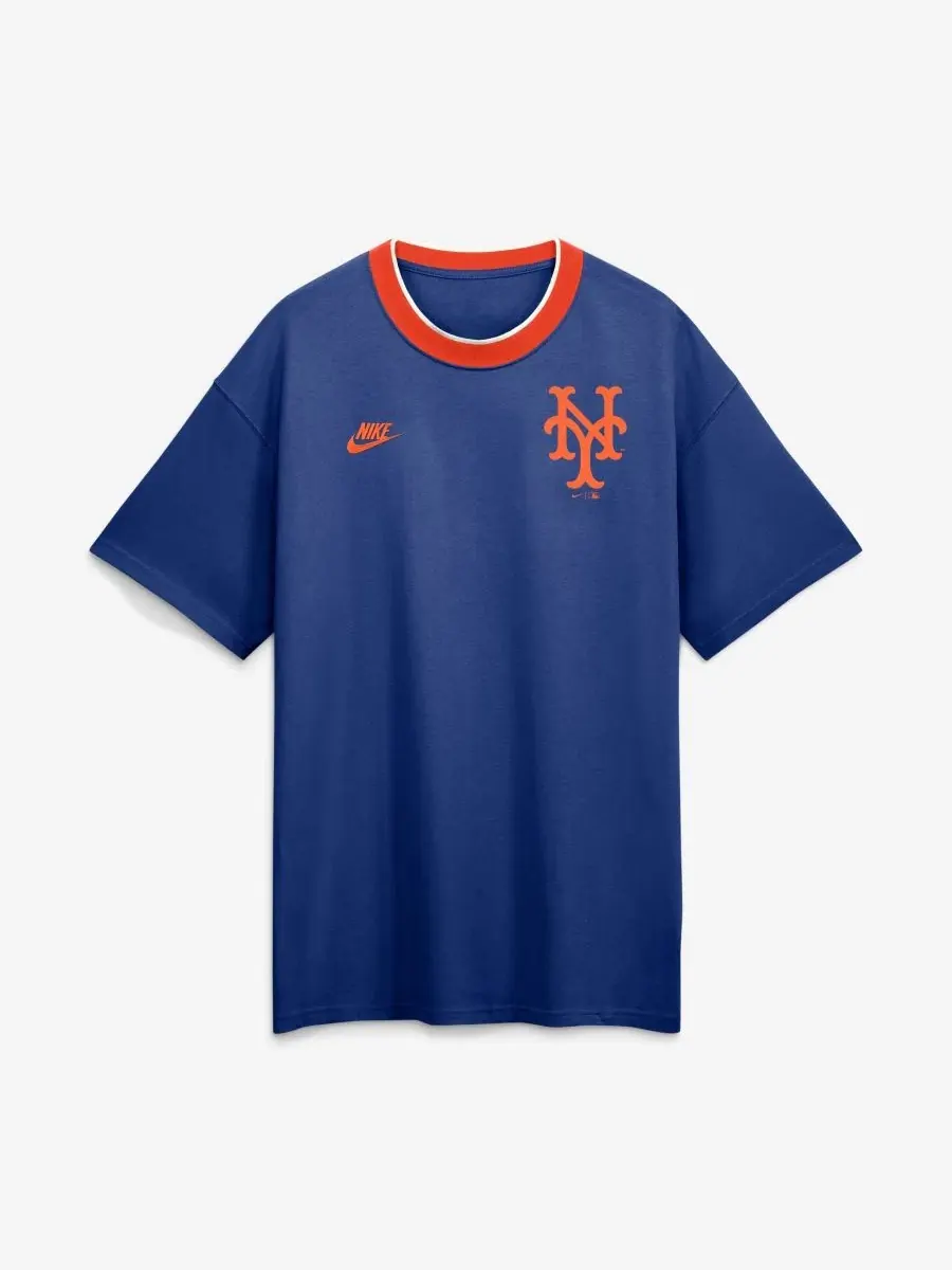 Футболка с длинным рукавом Cooperstown Collection Ringer Nike — изображение 2 из 5, королевский