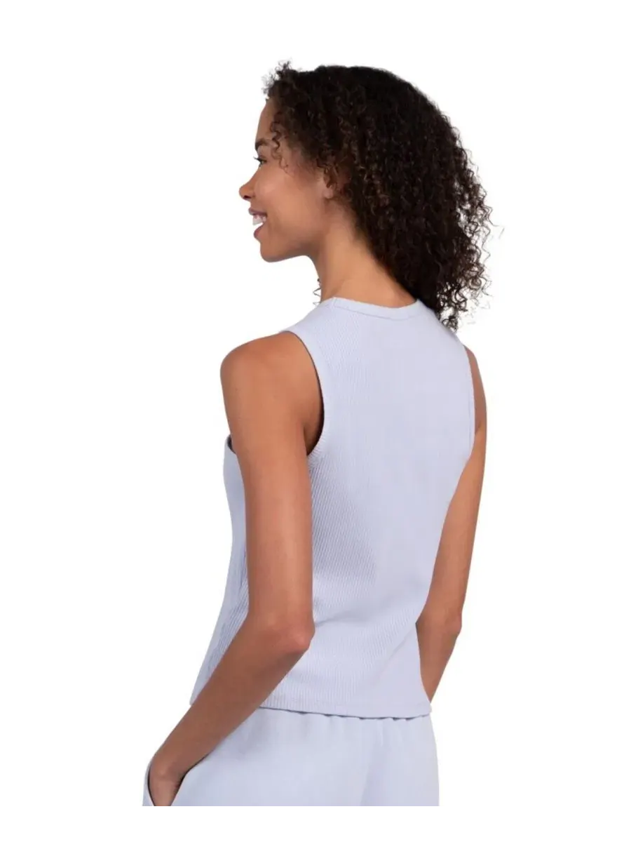 Женская майка-топ с ребристой текстурой Chicago Cubs Pastels Ribbed Tank Top Starter — изображение 2 из 2, светлый синий