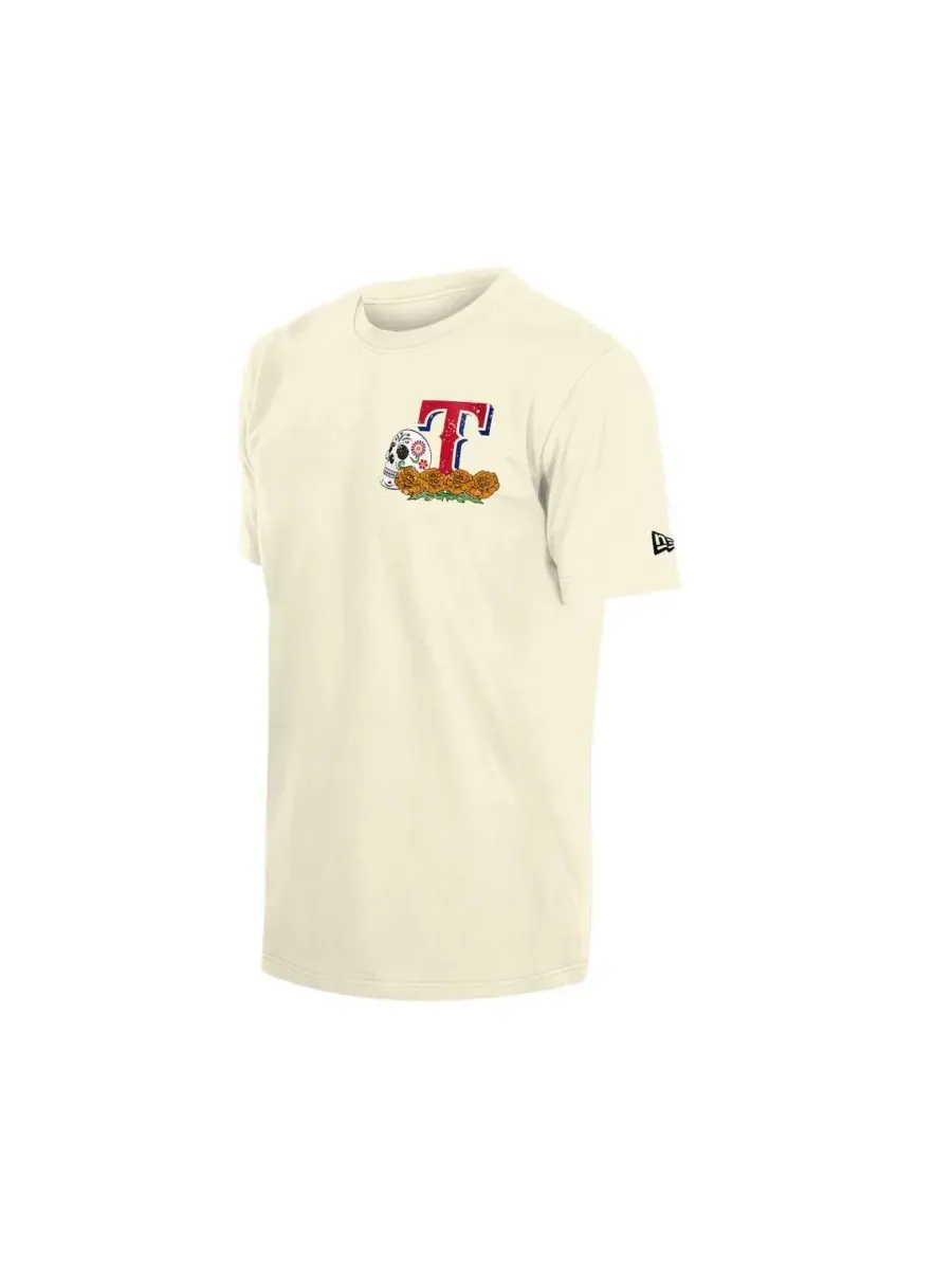 Футболка с принтом Texas Rangers Sugar Skull New Era — изображение 3 из 4, прозрачный