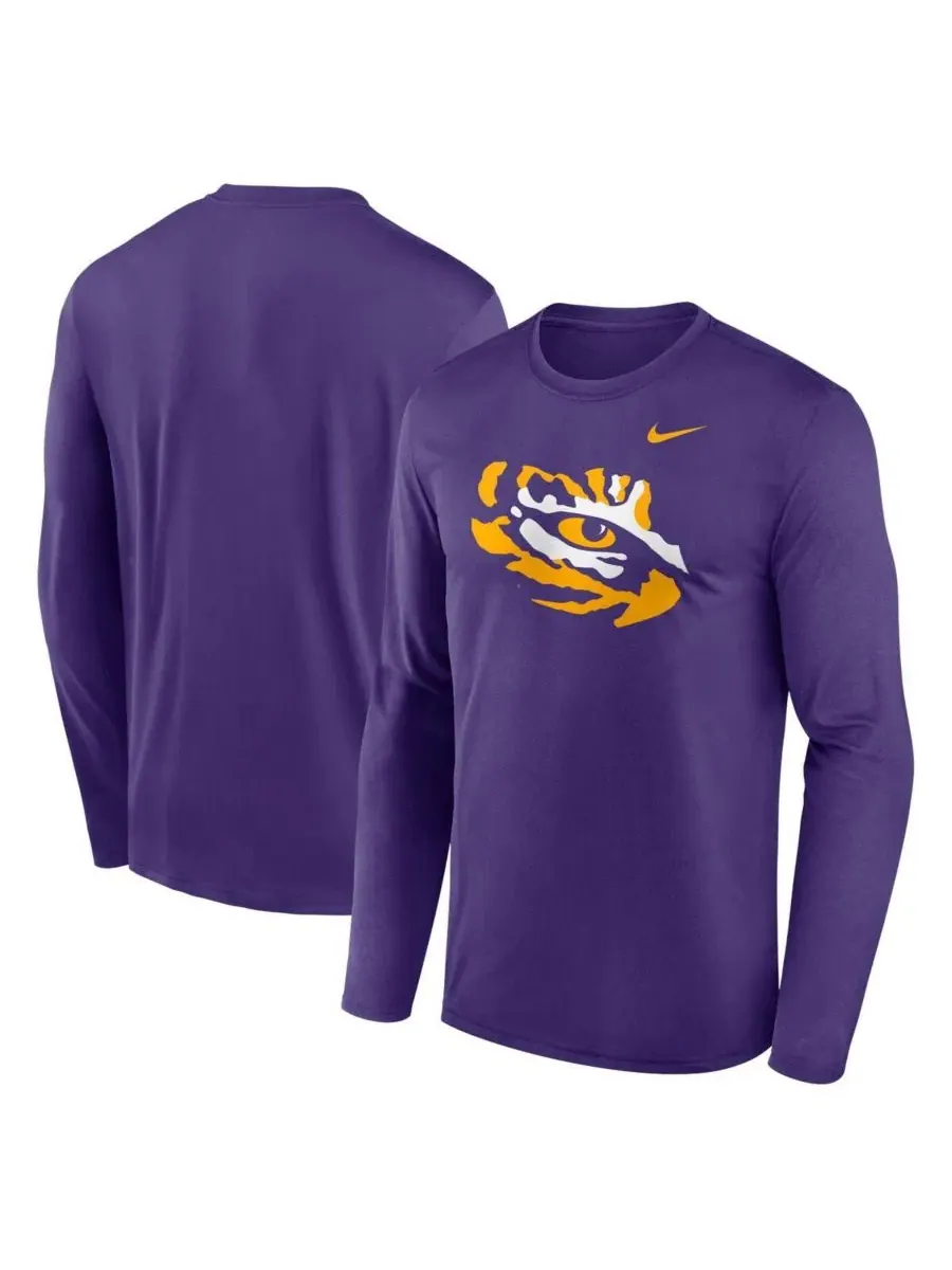 Футболка с длинным рукавом с принтом LSU Tigers Primetime Alternate Logo Legend Nike