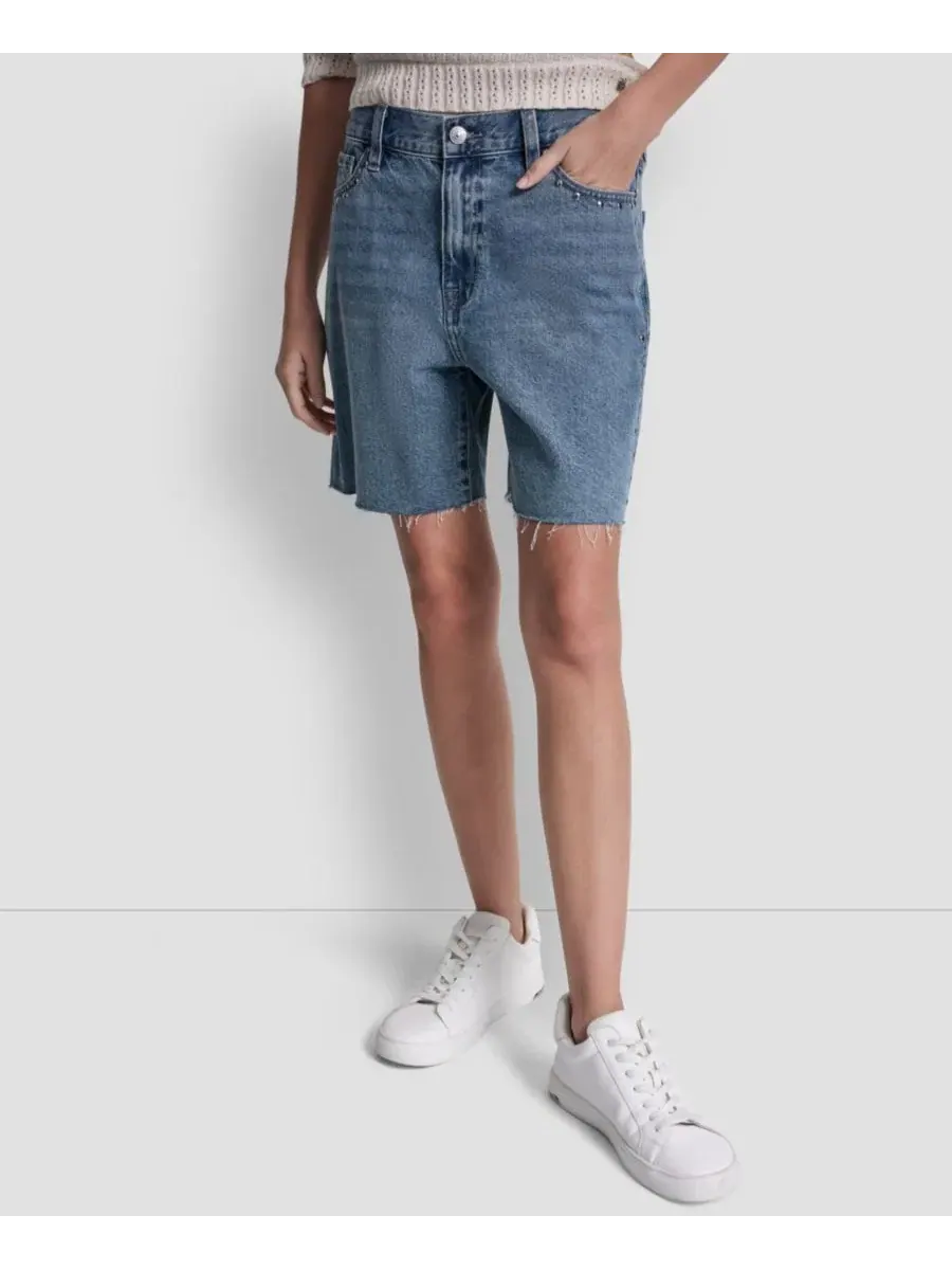 Шорты с завышенной талией Mid-Rise Relaxed DKNY Jeans, Cedar Street