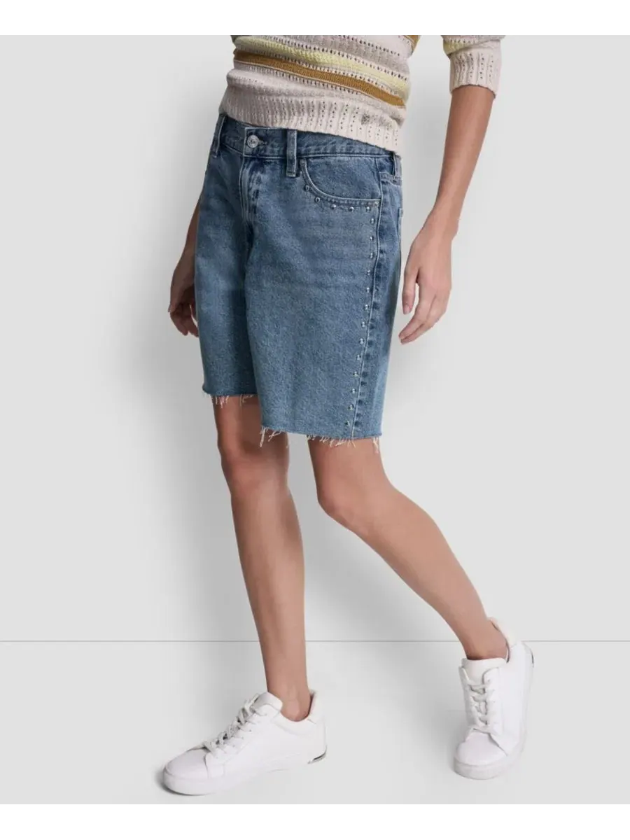 Шорты с завышенной талией Mid-Rise Relaxed DKNY Jeans, Cedar Street — изображение 3 из 5