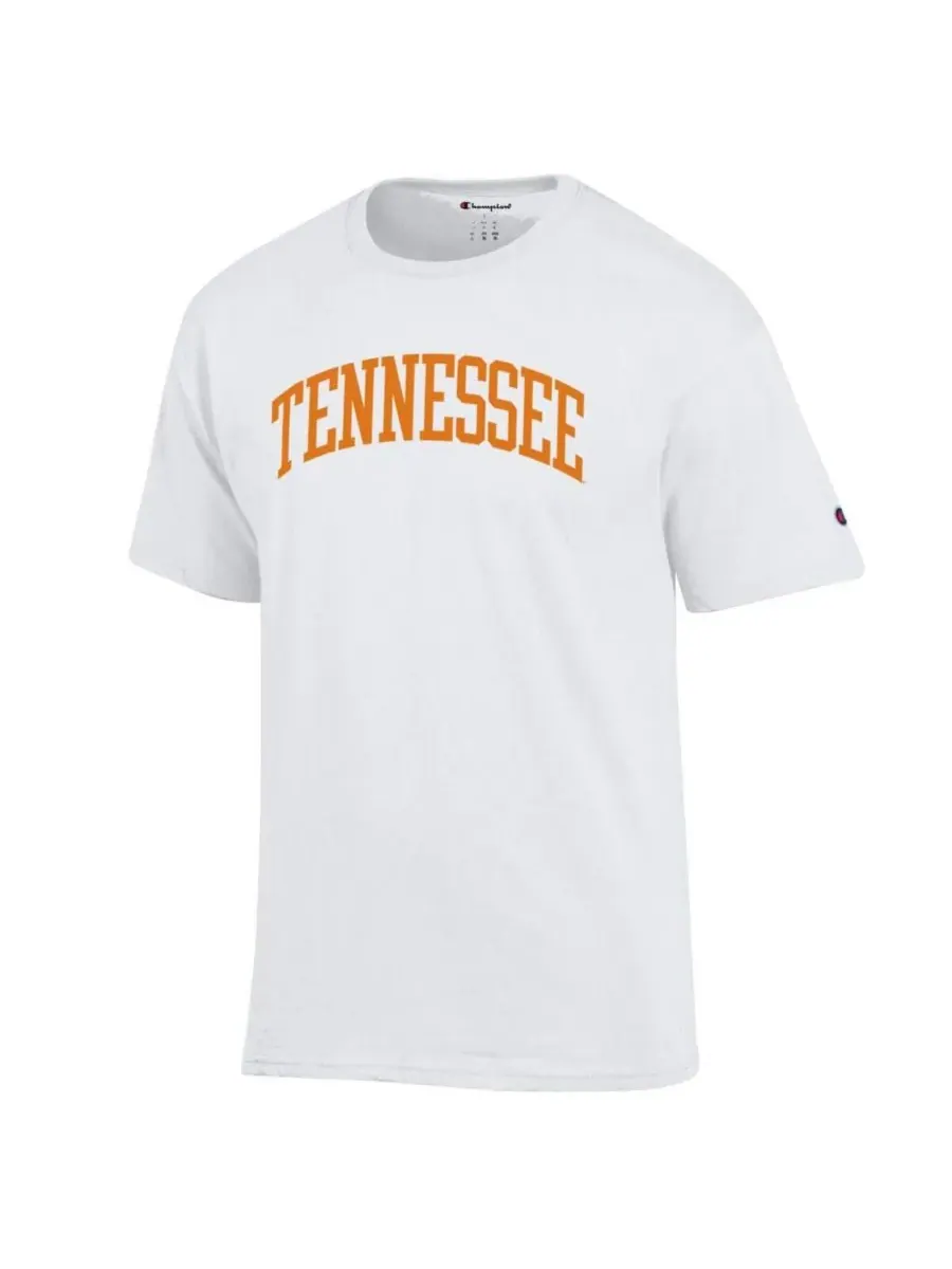 Champion Мужская белая футболка Tennessee Volunteers Basic Arch — изображение 3 из 3, белый
